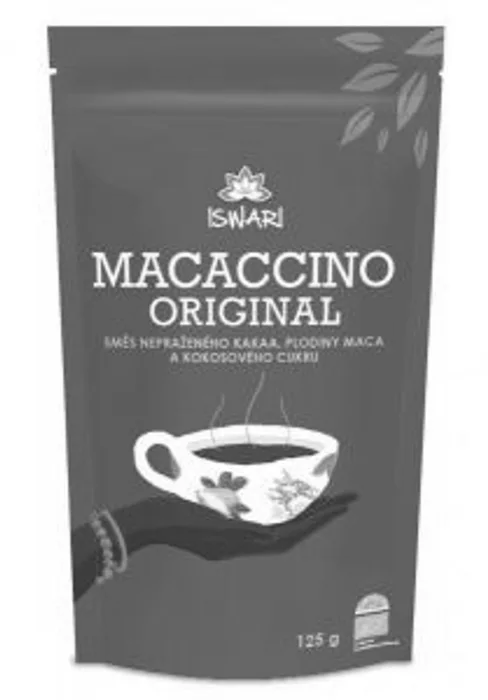 Iswari macaccino kakaový nápoj bio 125g